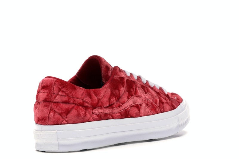 Converse One Star Ox Golf le Fleur TTC Quilted Velvet Barbados Cherry