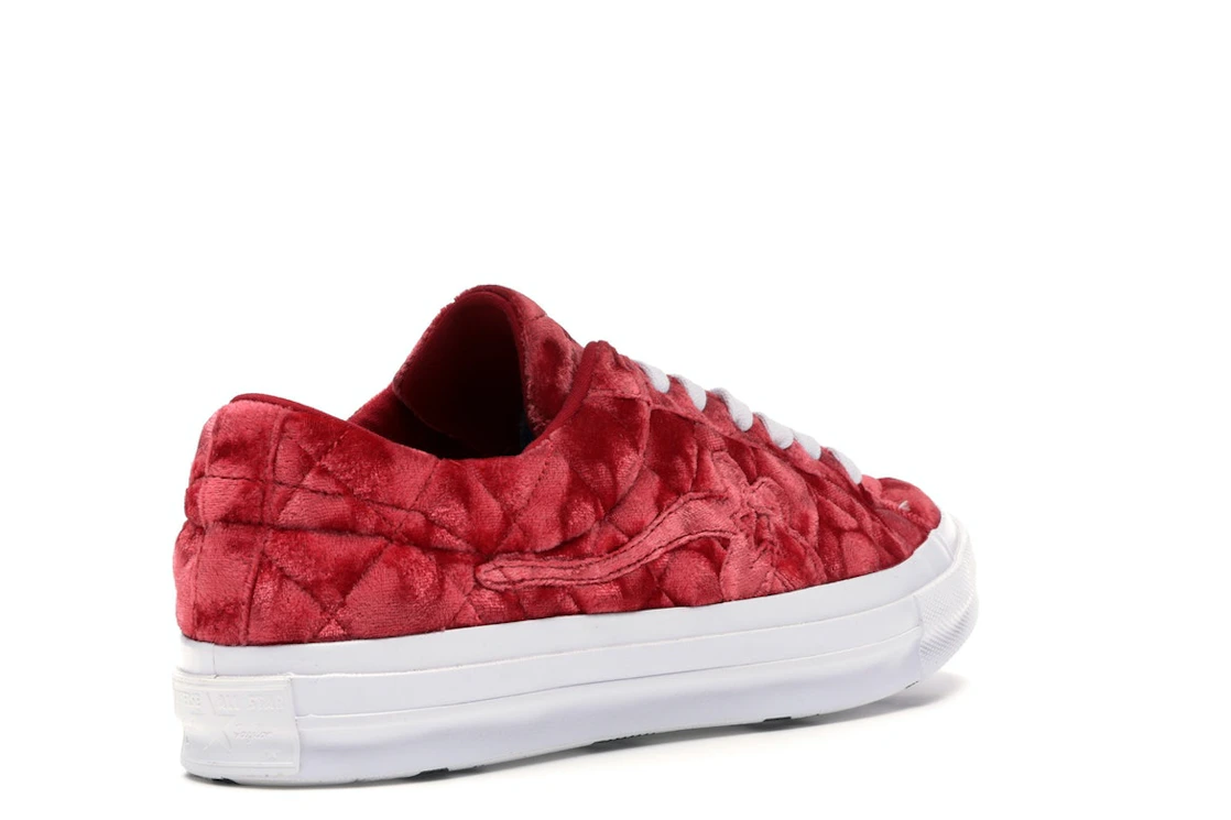 Converse One Star Ox Golf le Fleur TTC Quilted Velvet Barbados Cherry