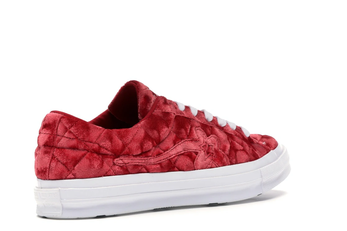 Converse One Star Ox Golf le Fleur TTC Quilted Velvet Barbados Cherry