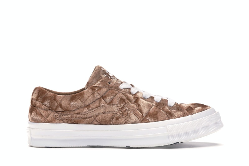 Converse One Star Ox Golf le Fleur TTC Quilted Velvet Brown Sugar