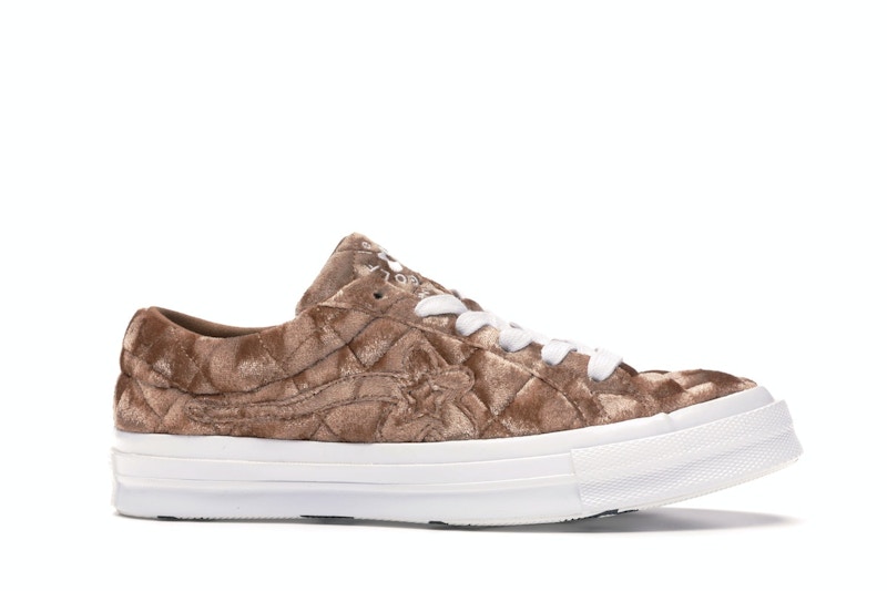 Converse One Star Ox Golf le Fleur TTC Quilted Velvet Brown Sugar