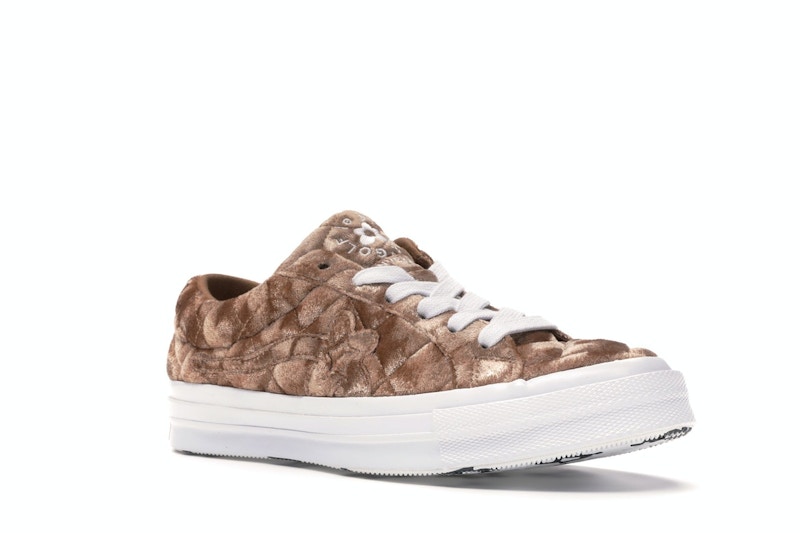 Converse One Star Ox Golf le Fleur TTC Quilted Velvet Brown Sugar