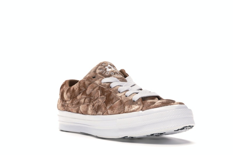Converse One Star Ox Golf le Fleur TTC Quilted Velvet Brown Sugar