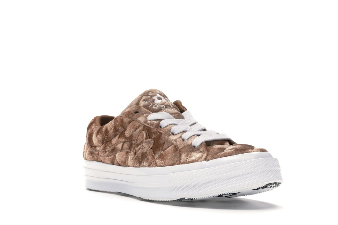 Converse One Star Ox Golf le Fleur TTC Quilted Velvet Brown Sugar