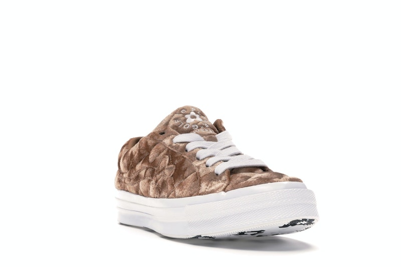 Converse One Star Ox Golf le Fleur TTC Quilted Velvet Brown Sugar
