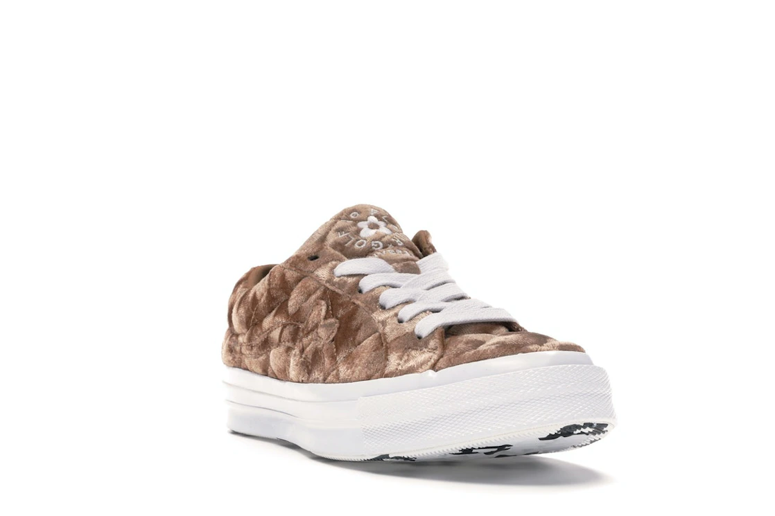 Converse One Star Ox Golf le Fleur TTC Quilted Velvet Brown Sugar