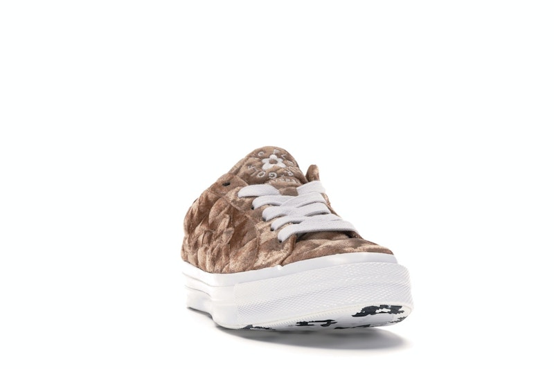 Converse One Star Ox Golf le Fleur TTC Quilted Velvet Brown Sugar