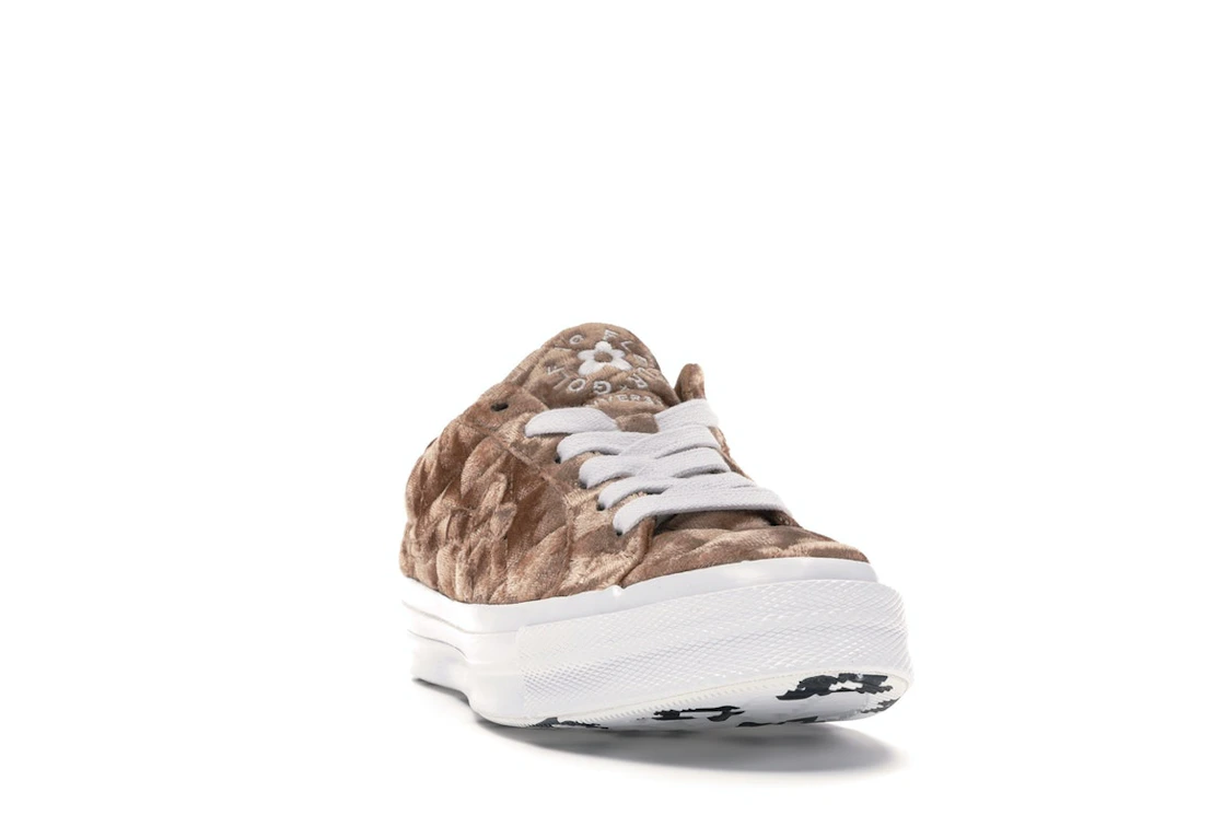 Converse One Star Ox Golf le Fleur TTC Quilted Velvet Brown Sugar
