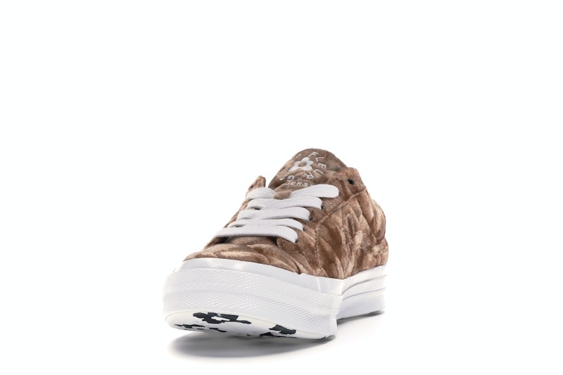 Converse One Star Ox Golf le Fleur TTC Quilted Velvet Brown Sugar