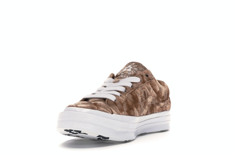 Converse One Star Ox Golf le Fleur TTC Quilted Velvet Brown Sugar