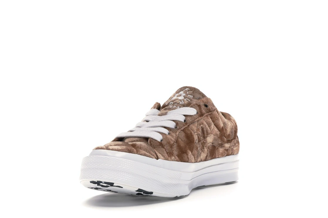 Converse One Star Ox Golf le Fleur TTC Quilted Velvet Brown Sugar