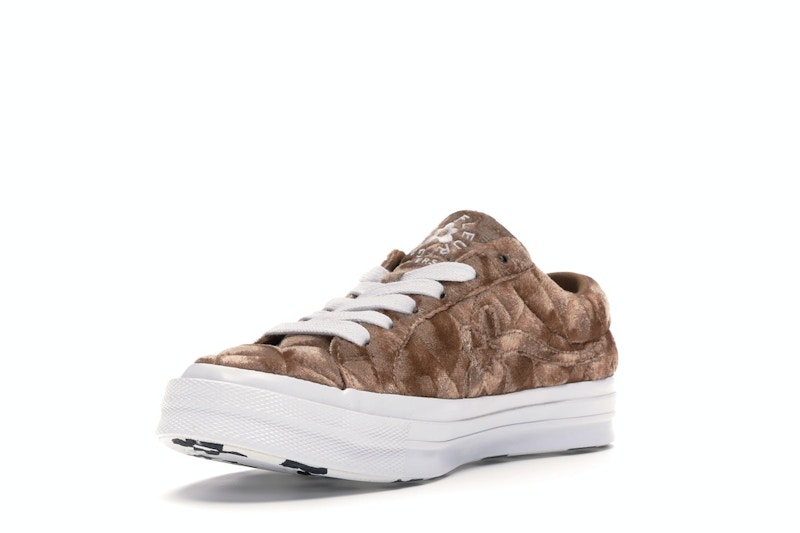 Converse One Star Ox Golf le Fleur TTC Quilted Velvet Brown Sugar