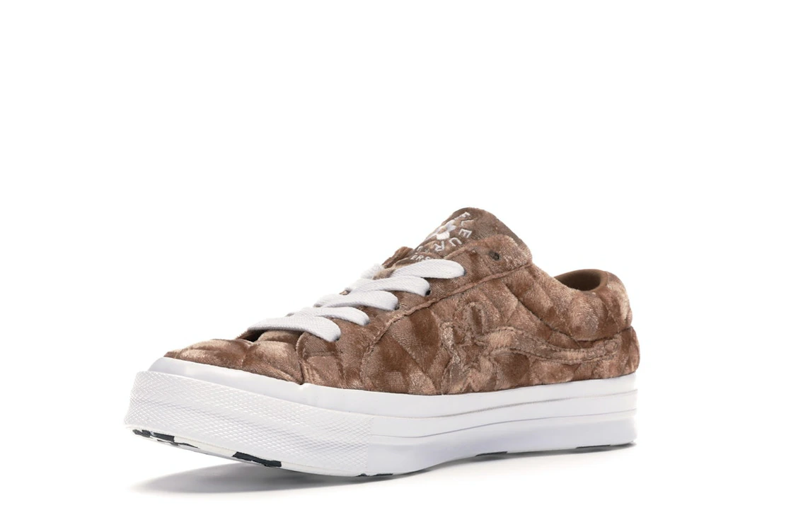 Converse One Star Ox Golf le Fleur TTC Quilted Velvet Brown Sugar