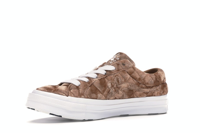 Converse One Star Ox Golf le Fleur TTC Quilted Velvet Brown Sugar