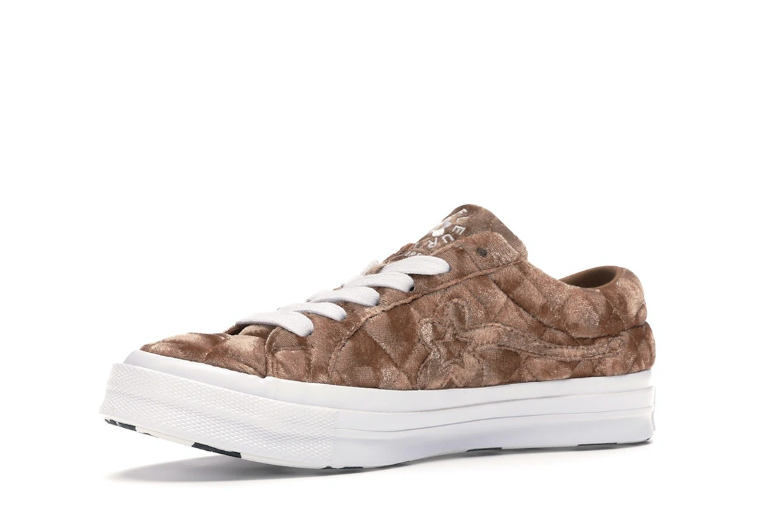 Converse One Star Ox Golf le Fleur TTC Quilted Velvet Brown Sugar