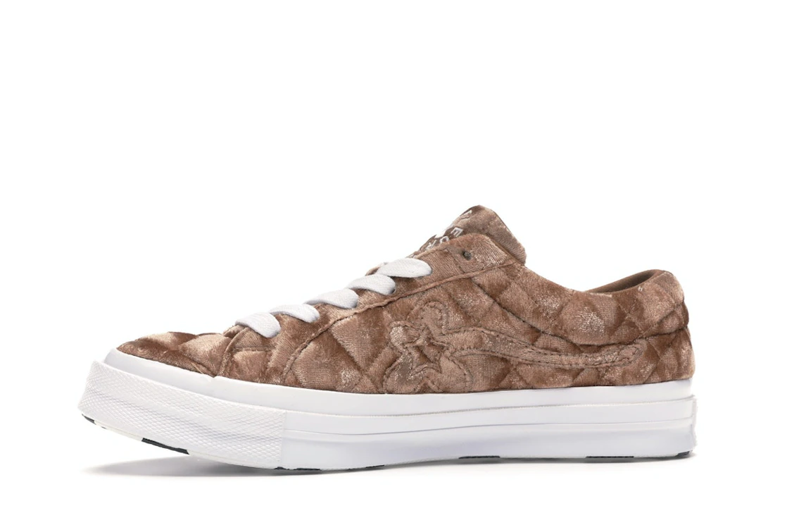 Converse One Star Ox Golf le Fleur TTC Quilted Velvet Brown Sugar