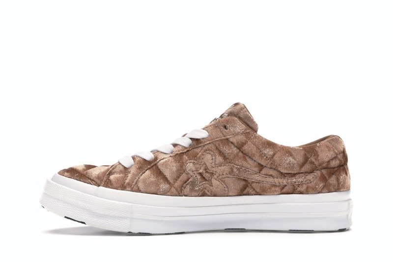 Converse One Star Ox Golf le Fleur TTC Quilted Velvet Brown Sugar