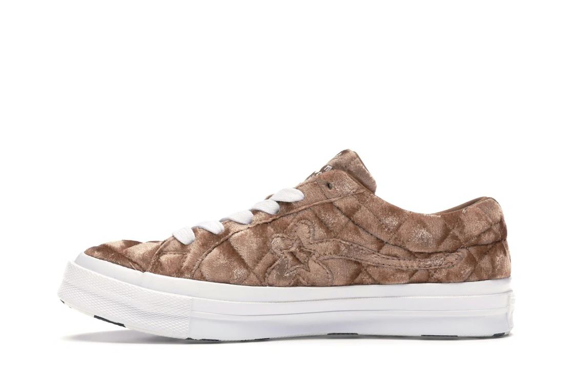 Converse One Star Ox Golf le Fleur TTC Quilted Velvet Brown Sugar