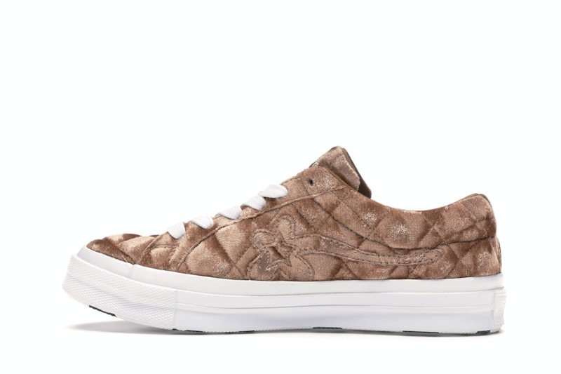 Converse One Star Ox Golf le Fleur TTC Quilted Velvet Brown Sugar
