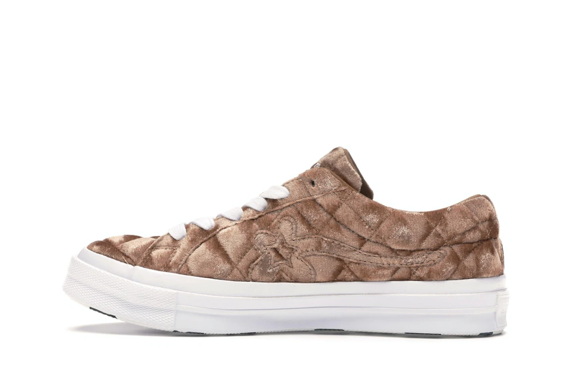 Converse One Star Ox Golf le Fleur TTC Quilted Velvet Brown Sugar