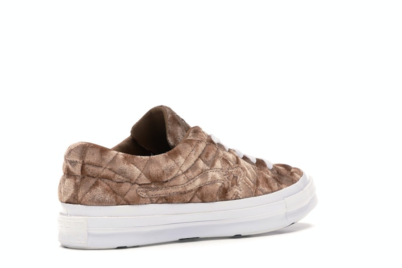 Converse One Star Ox Golf le Fleur TTC Quilted Velvet Brown Sugar