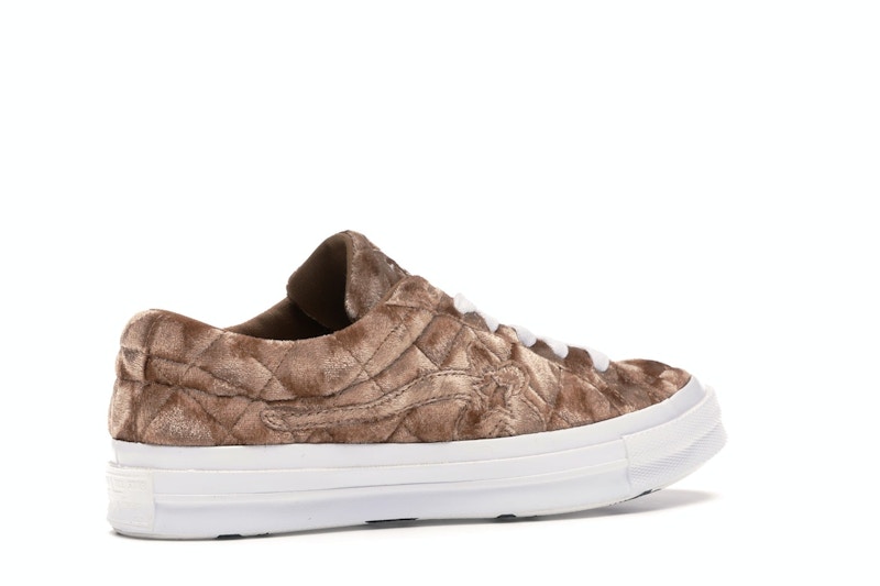 Converse One Star Ox Golf le Fleur TTC Quilted Velvet Brown Sugar