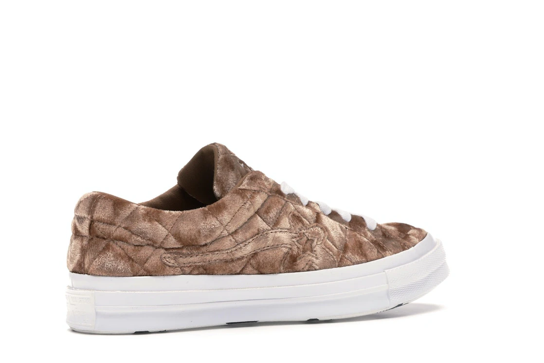 Converse One Star Ox Golf le Fleur TTC Quilted Velvet Brown Sugar