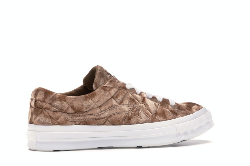 Converse One Star Ox Golf le Fleur TTC Quilted Velvet Brown Sugar