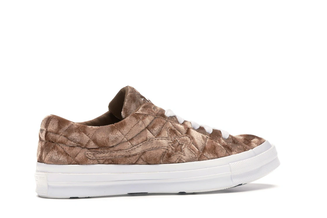Converse One Star Ox Golf le Fleur TTC Quilted Velvet Brown Sugar