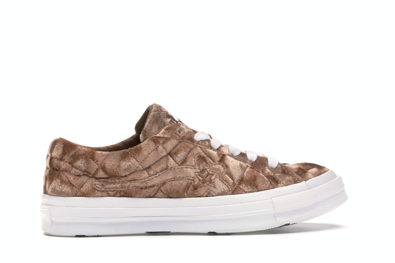 Converse One Star Ox Golf le Fleur TTC Quilted Velvet Brown Sugar
