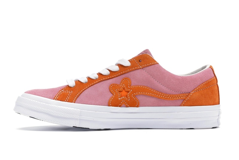 Converse golf le fleur pink orange clearance
