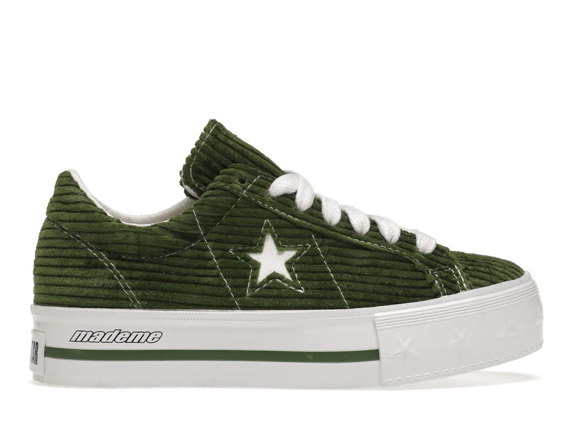 Converse One Star Platform Ox MadeMe Garden Green (Women's)