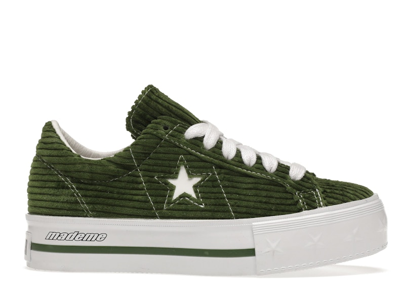 Converse One Star Platform Ox MadeMe Garden Green (Women's)