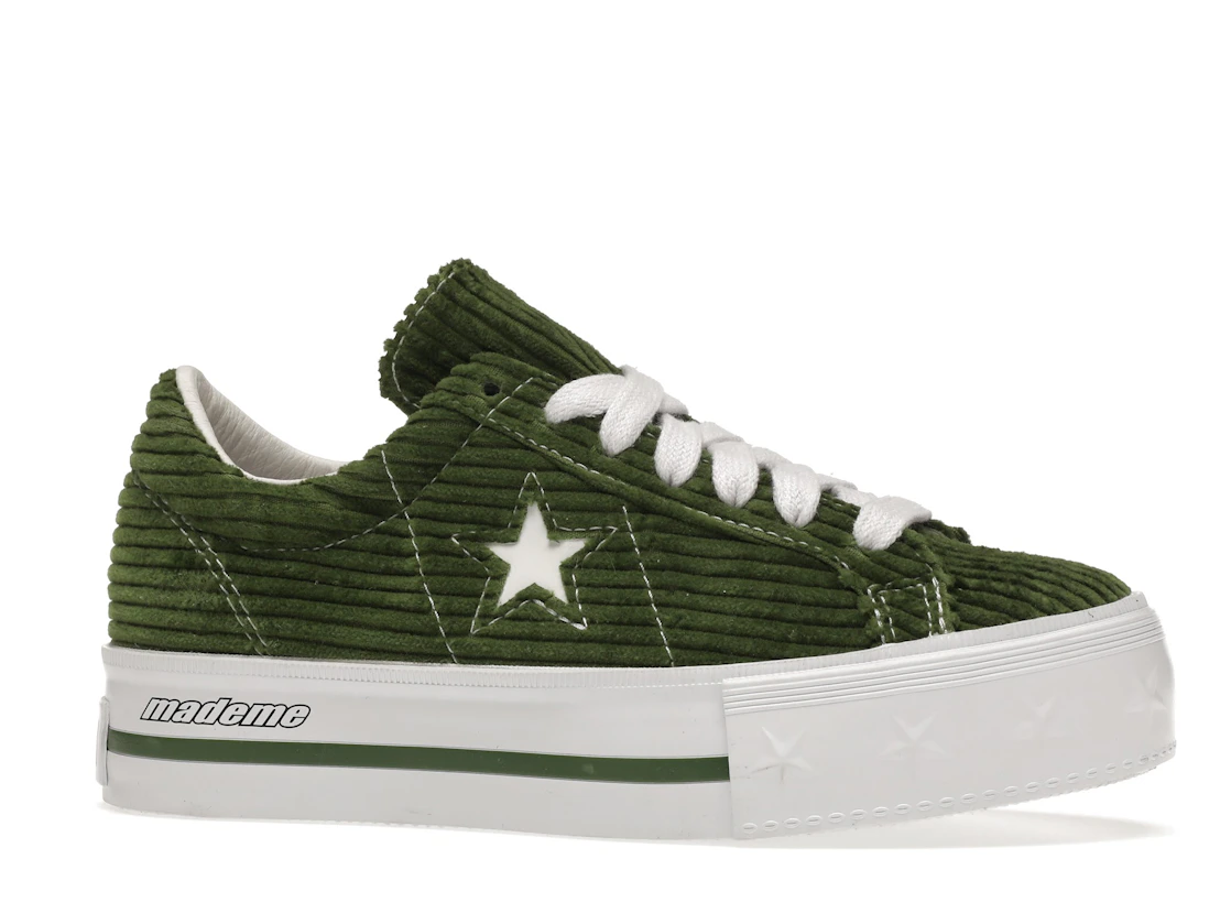 Converse One Star Platform Ox MadeMe Garden Green (Women's)
