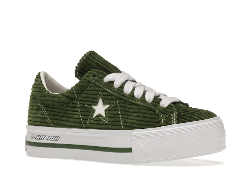 Converse One Star Platform Ox MadeMe Garden Green (Women's)