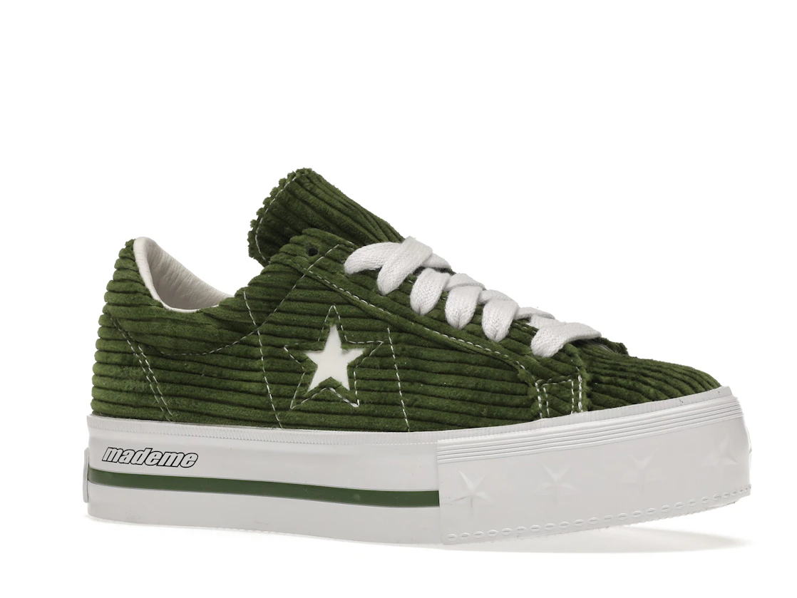 Converse One Star Platform Ox MadeMe Garden Green (Women's)