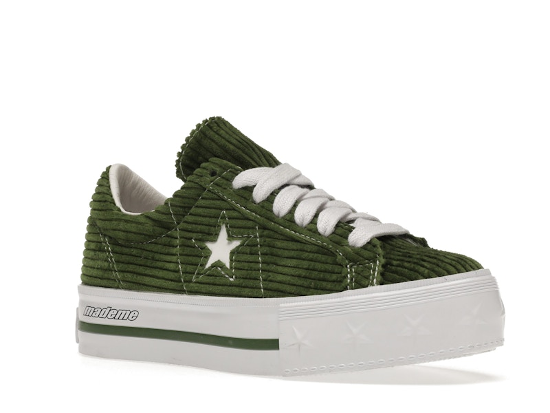 Converse One Star Platform Ox MadeMe Garden Green (Women's)