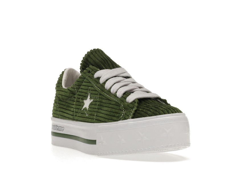 Converse One Star Platform Ox MadeMe Garden Green (Women's)