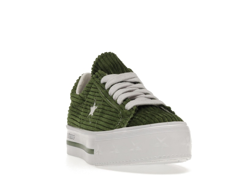 Converse One Star Platform Ox MadeMe Garden Green (Women's)