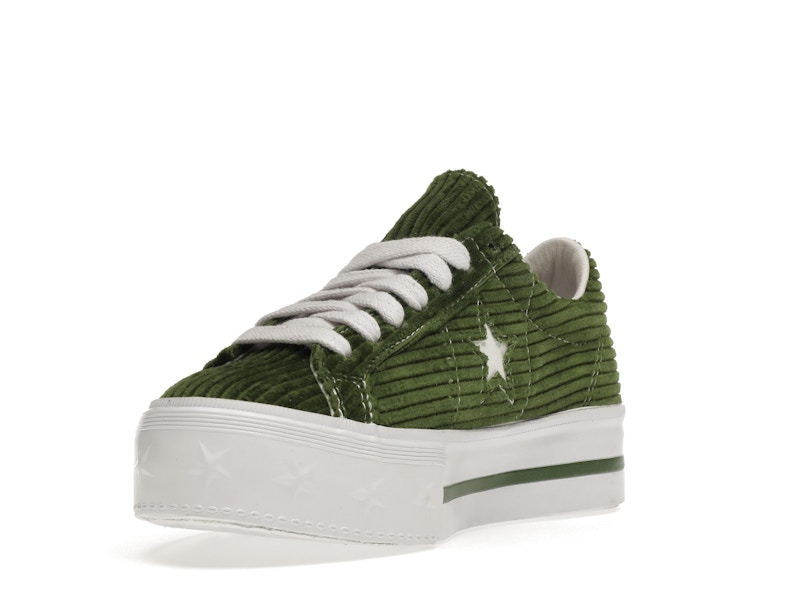 Converse One Star Platform Ox MadeMe Garden Green (Women's)