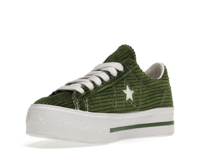 Converse One Star Platform Ox MadeMe Garden Green (Women's)
