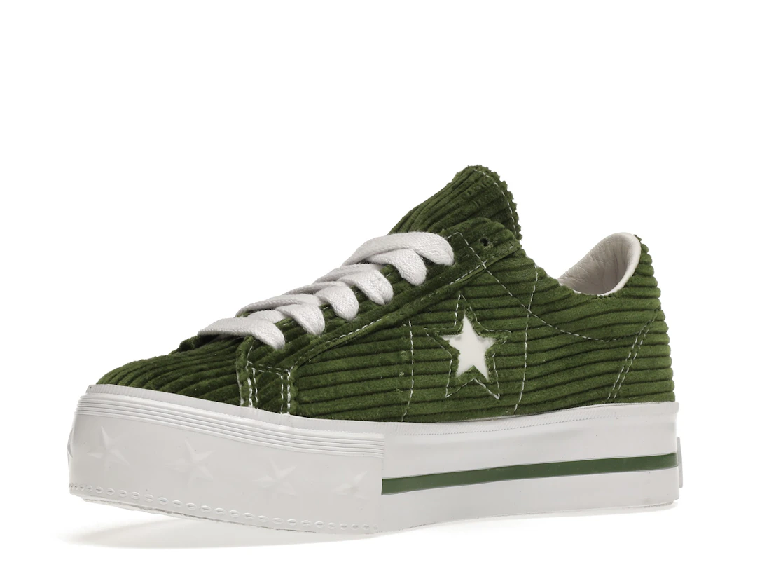 Converse One Star Platform Ox MadeMe Garden Green (Women's)
