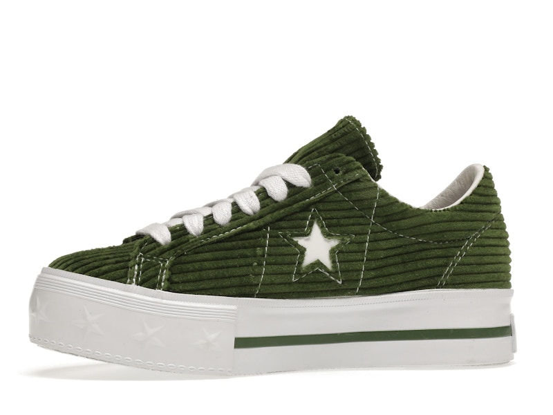 Converse One Star Platform Ox MadeMe Garden Green (Women's)