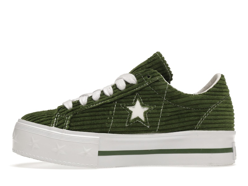 Converse One Star Platform Ox MadeMe Garden Green (Women's)