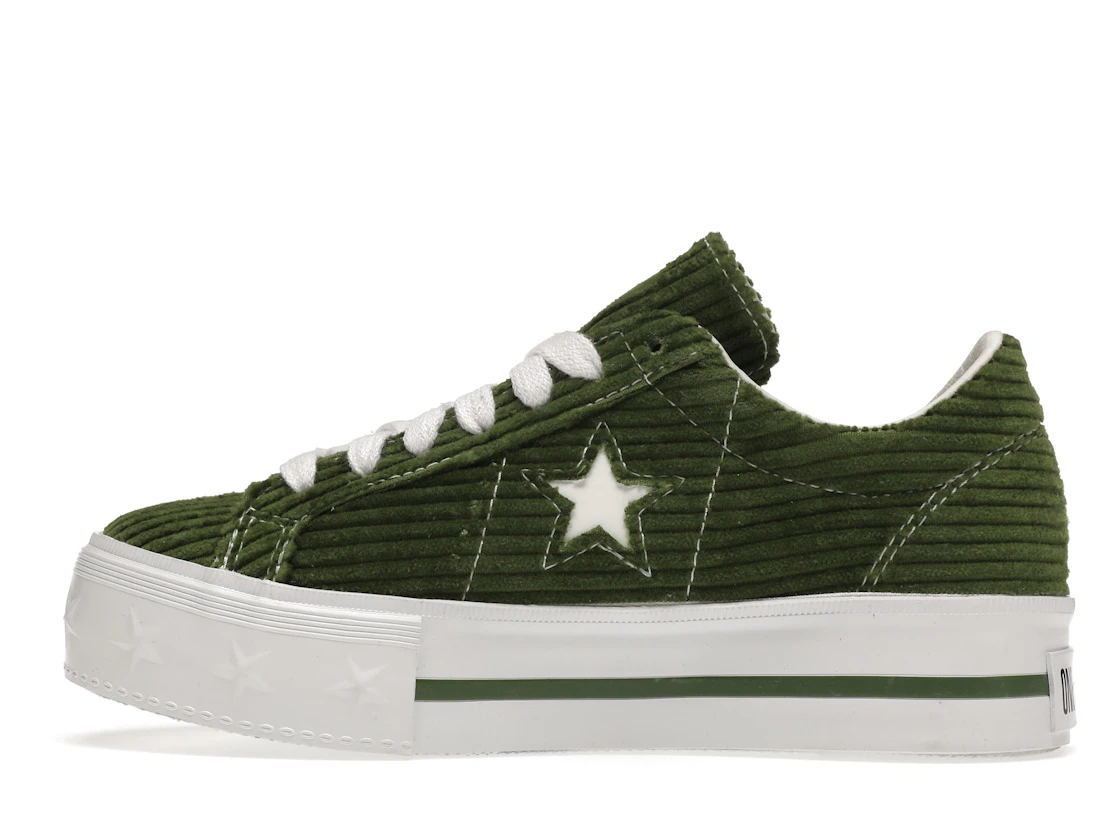 Converse One Star Platform Ox MadeMe Garden Green (Women's)