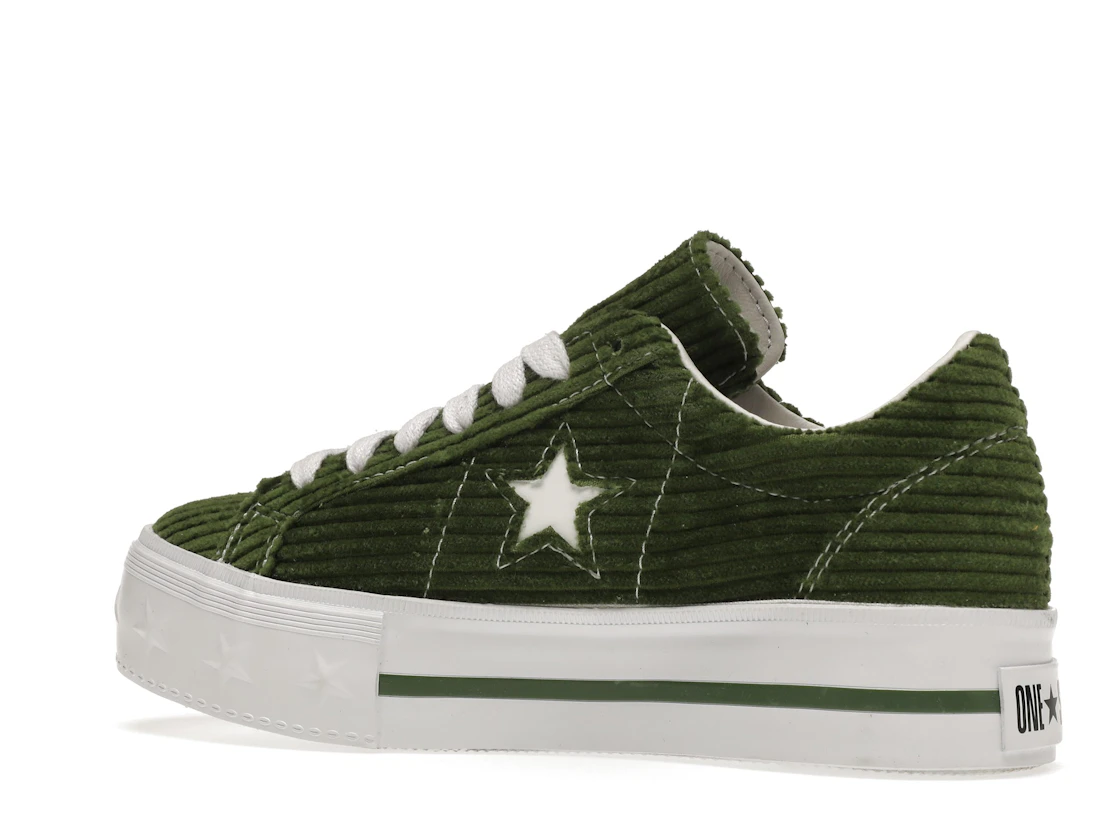 Converse One Star Platform Ox MadeMe Garden Green (Women's)