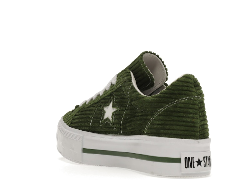 Converse One Star Platform Ox MadeMe Garden Green (Women's)