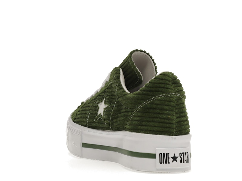 Converse One Star Platform Ox MadeMe Garden Green (Women's)