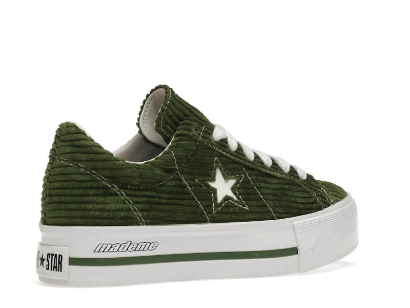 Converse One Star Platform Ox MadeMe Garden Green (Women's)