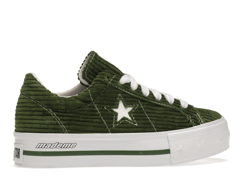 Converse One Star Platform Ox MadeMe Garden Green (Women's)